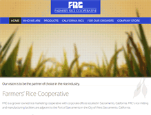 Tablet Screenshot of farmersrice.com